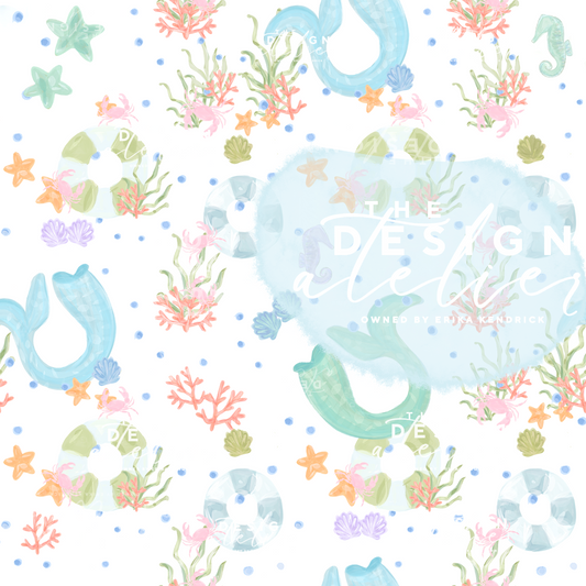 Quiet Coast Seamless Pattern with Textile Rights