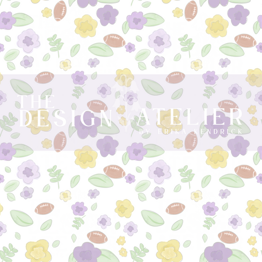 Saturday in Baton Rouge Pattern Seamless Pattern with Textile Rights