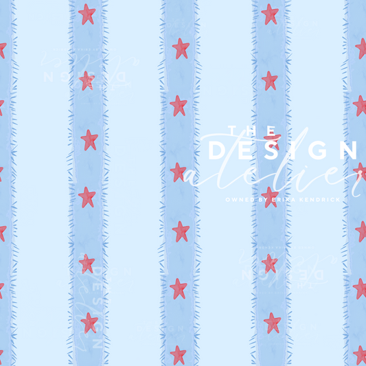 Seaside Liberty Seamless Pattern with Textile Rights