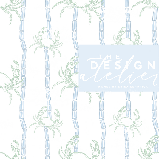Seaside Trellis  Seamless Pattern with Textile Rights