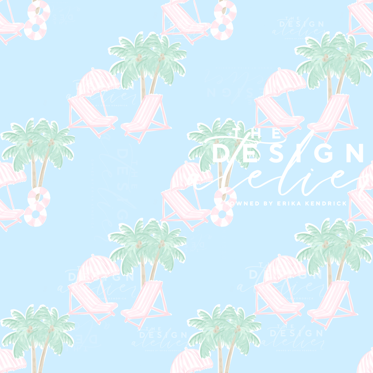 Soak up the Sun Seamless Pattern with Textile Rights