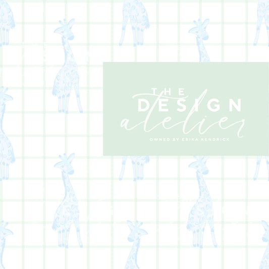 Storybook Giraffe Seamless Pattern with Textile Rights