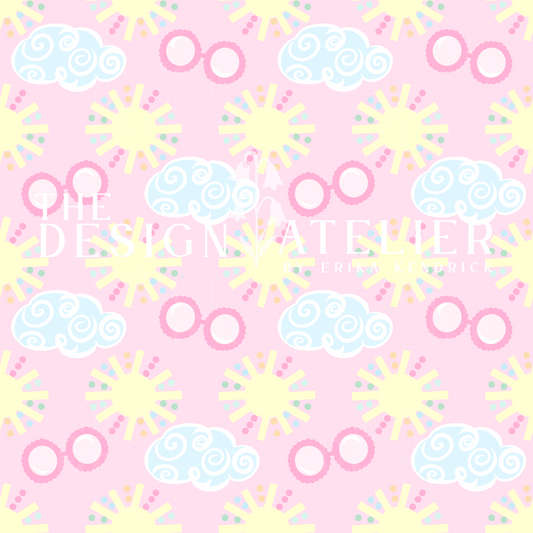 Total Sunshine  Seamless Pattern with Textile Rights
