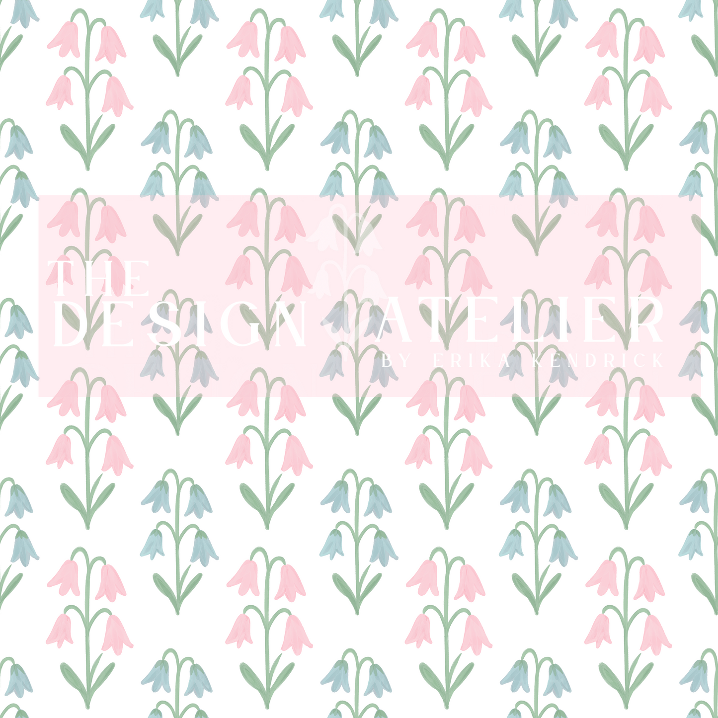 Tulip Time Seamless Pattern with Textile Rights
