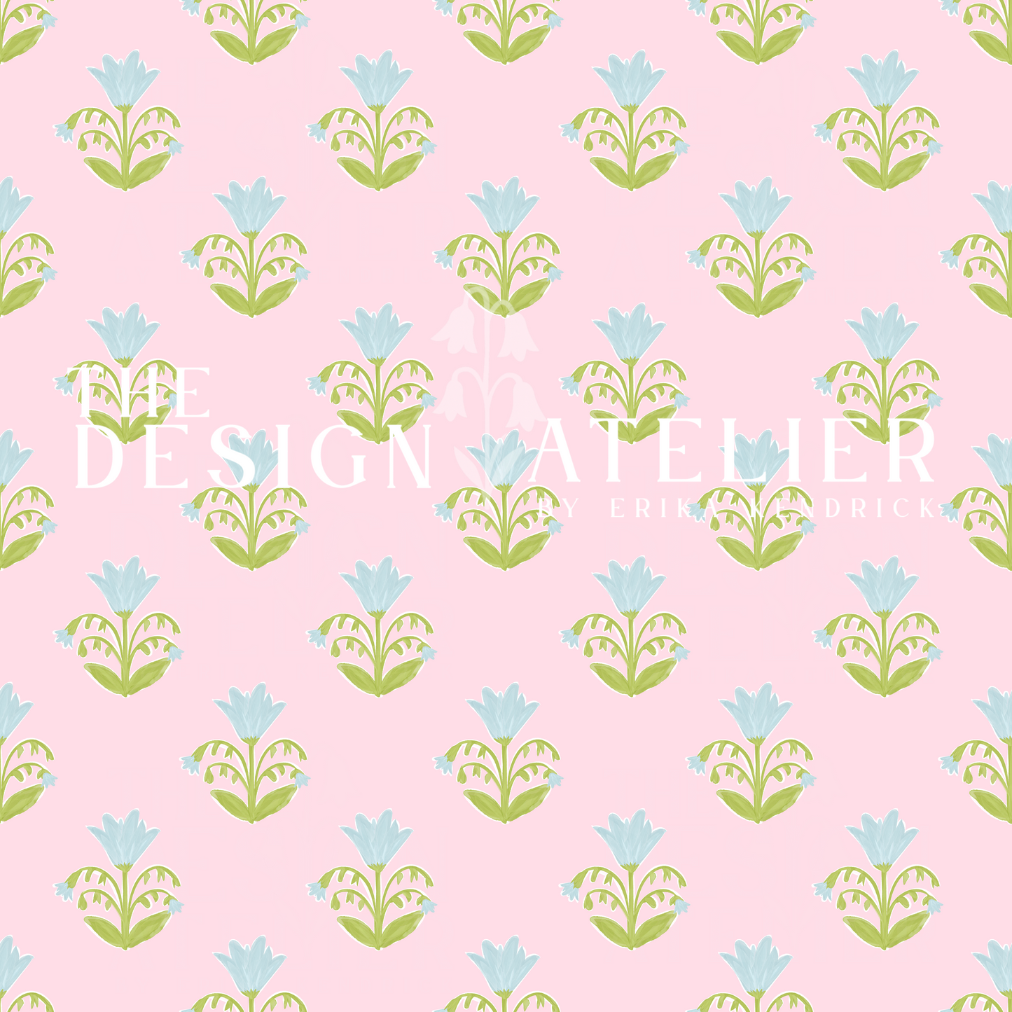 Verdant Manner Seamless Pattern with Textile Rights