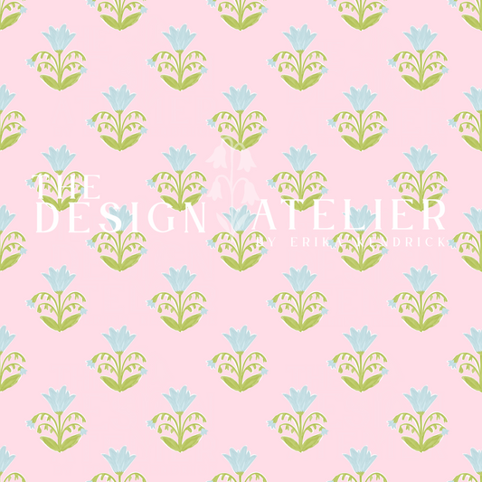Verdant Manner Seamless Pattern with Textile Rights